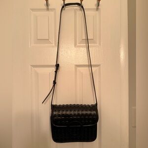 Steve Madden Black Grommet Crossbody Bag